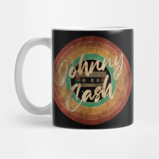 JOHNNY CASH Vintage Circle Art Mug